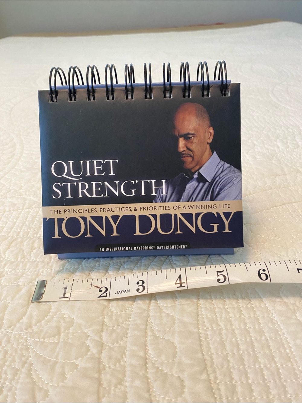 Tony Dungy Quiet Strength Desk Flip Calendar - Navy - Picture 8 of 11